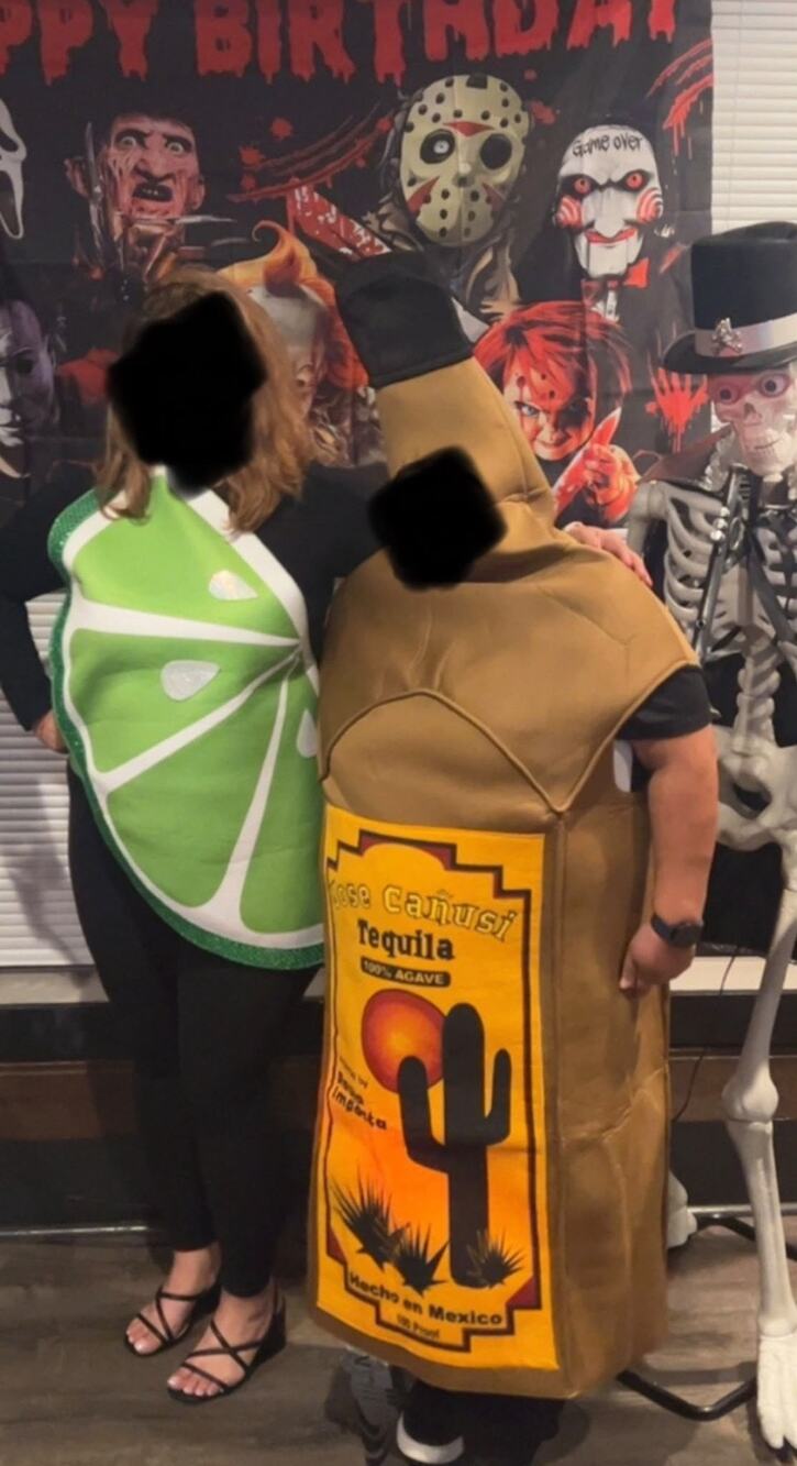 Rasta Imposta Costume Tequila Bottle & Lime Slice Couple Cosplay Party One Size